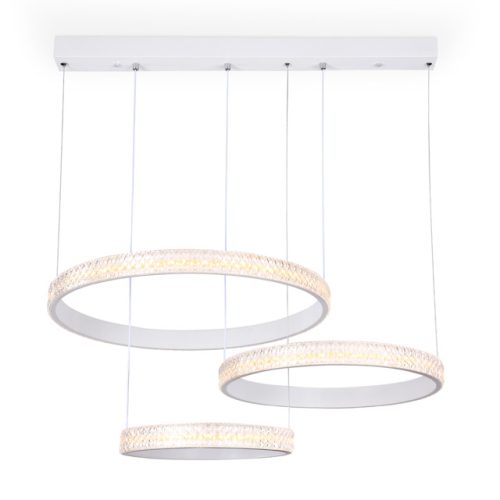 люстра подвесная AMBRELLA Acrylica LED 99Вт 6400К 5925Лм ПДУ белый