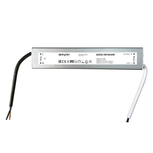 блок питания APEYRON 24В 75Вт IP67 3,1А алюминий