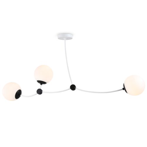 люстра потолочная AMBRELLA Traditional E27х3 60Вт белый/черный