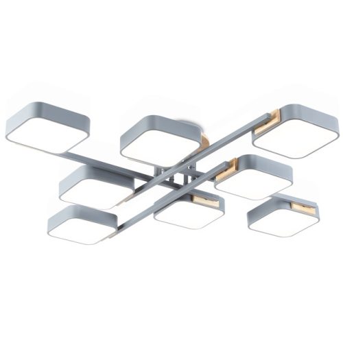 люстра потолочная AMBRELLA Comfort LED 144Вт 6000К 11520Лм серый/дерево