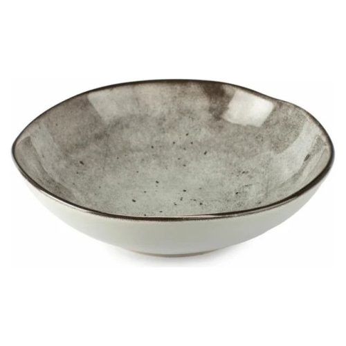 тарелка DOMENIK Stone 20см глубокая керамика серый