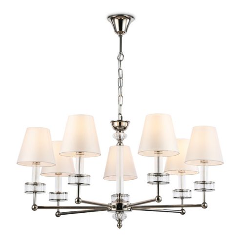 люстра подвесная AMBRELLA High Light E14х7 40Вт никель/белый