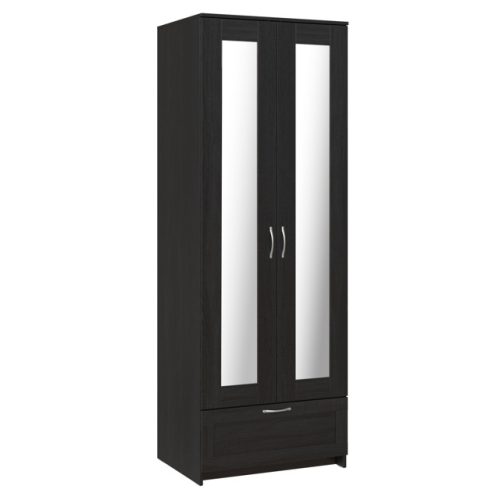 шкаф СИРИУС 2 двери 2 зеркала и 1 ящик 782х585х2196мм венге ЛДСП