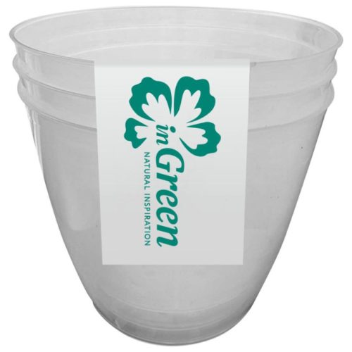 набор горшков для рассады INGREEN 3шт 1,4л прозрачный