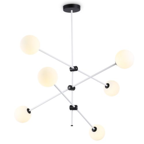 люстра потолочная AMBRELLA Traditional G9х6 10Вт белый/черный