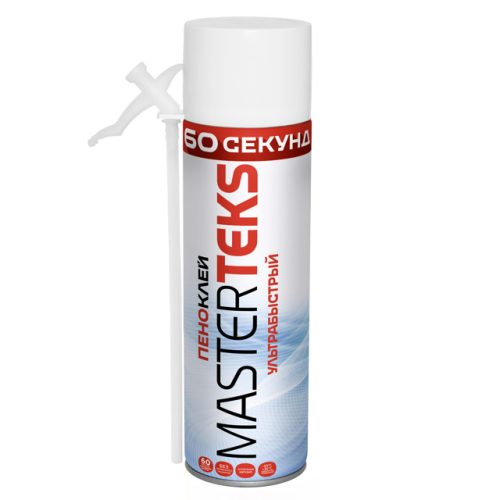 клей-пена MASTERTEKS бытовая мини ультрабыстрая 290мл, арт.9782004