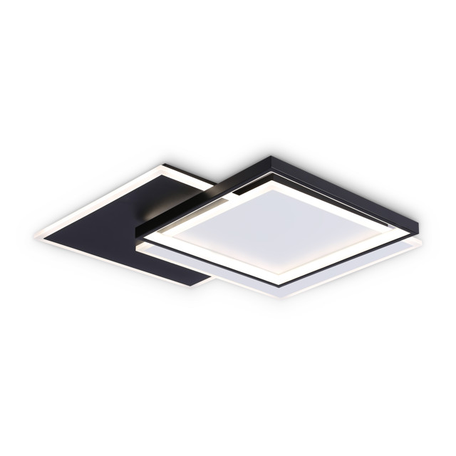 светильник настенно-потолочный AMBRELLA Acrylica LED 82Вт 6400К 6560Лм ПДУ белый/черный