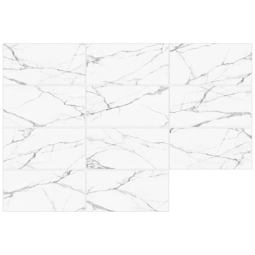 керамогранит NEW TREND Calacatta Regal 60х120 белый полированный