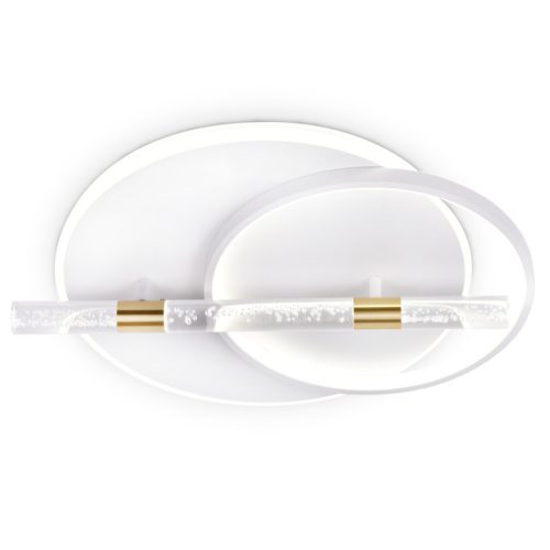 люстра потолочная AMBRELLA Comfort LED 72Вт 6400К 5400Лм ПДУ белый/золото