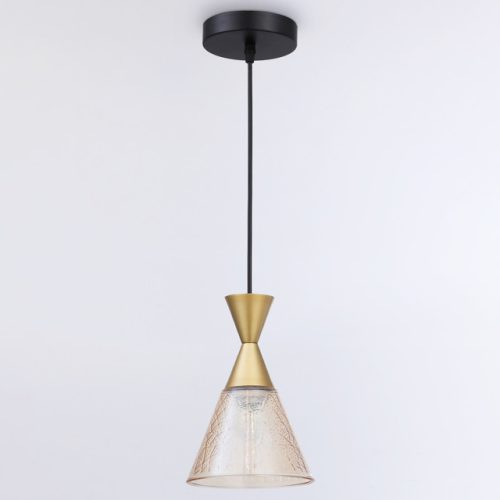 светильник подвесной AMBRELLA Traditional E27 60Вт черный/золото
