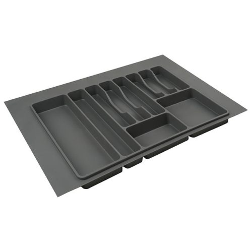 лоток для столовых приборов Lemaх в базу 800мм 485х725х45мм вулканический серый пластик