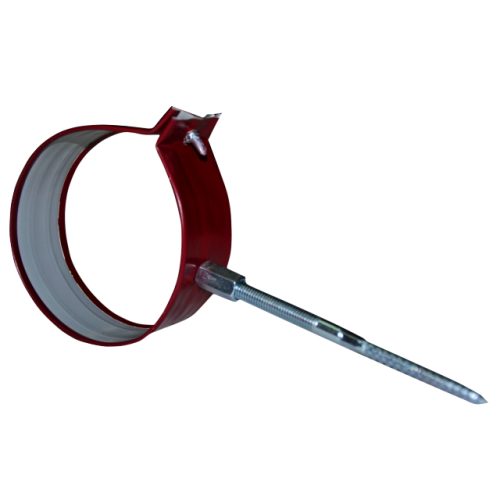 крепление трубы d92мм красное металлическое