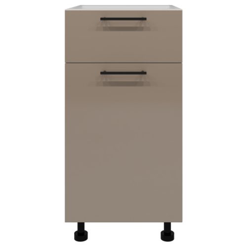 шкаф напольный Мокко глянец 820х400х504мм 1 ящик 1 дверь МДФ/ЛДСП