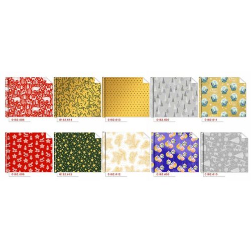 бумага упаковочная Премиум 70х100см ассорти в асс-те