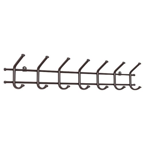 вешалка настенная Норма 7 крючков 675х80х165мм коричневая