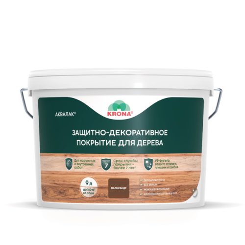 аквалак KRONA палисандр 9 л, арт.66366443