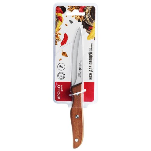 нож APOLLO Bosco 9см для овощей нерж.сталь, дерево