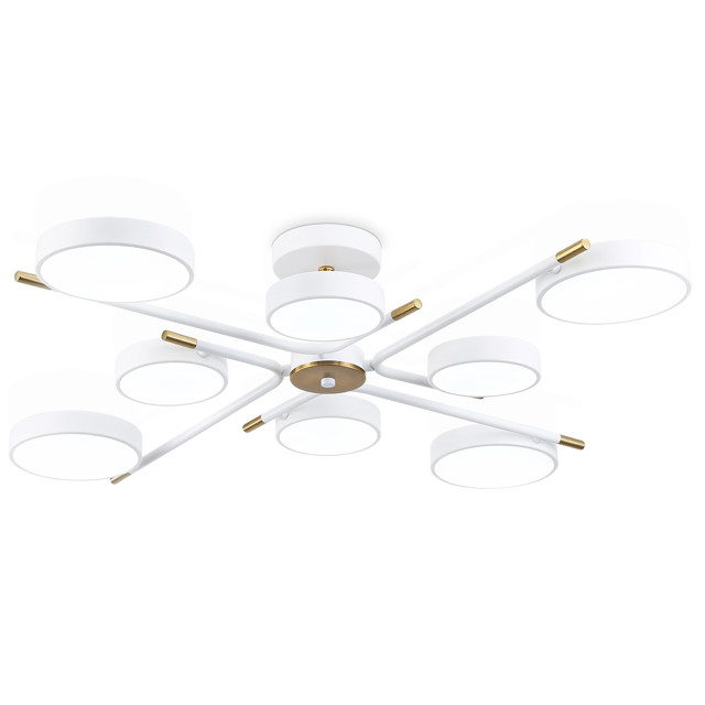 люстра потолочная AMBRELLA Comfort LED 120Вт 3000-6000К 9600Лм белый/медь