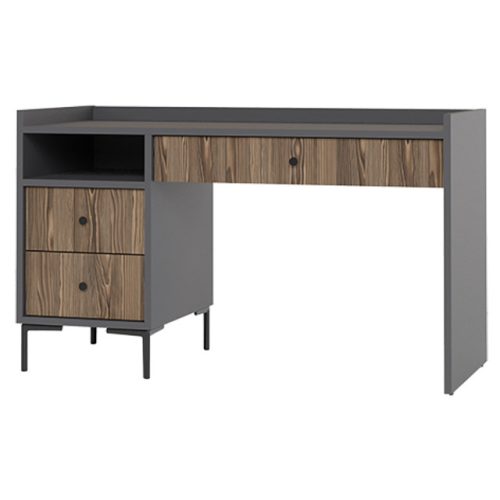 стол с тумбой Teravvio 1400х400х830мм графит/сосна глэм ЛДСП