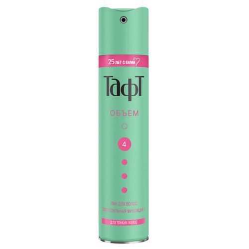 лак для волос ТАФТ Объем для тонких волос сверхсильная фиксация 225мл