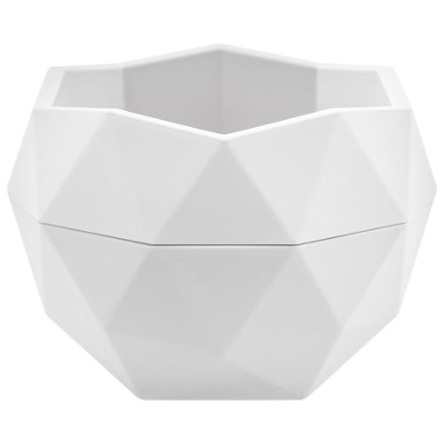 кашпо Топаз 0,45л пластик белый