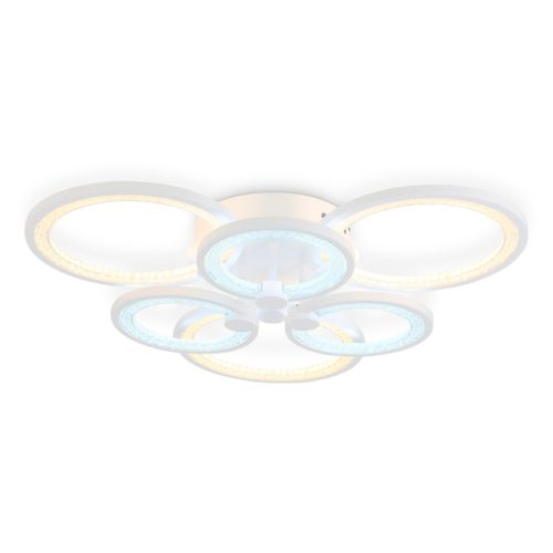 люстра потолочная AMBRELLA Acrylica LED 100Вт 6400К 7500Лм ПДУ белый