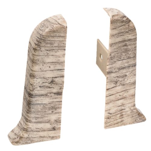 заглушки для плинтуса ПВХ RICO Leo 56мм Дуб английский левая+правая