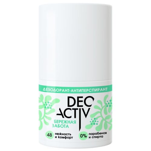 дезодорант DEO ACTIVE Бережная забота ролик 50мл