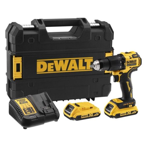 дрель-шуруповерт ударная DEWALT DCD709D2T-QW 18В Li-Ion XR 65Нм бесщёточная 2АКБ