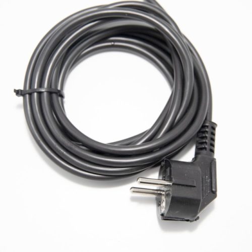 кабель с вилкой РЕАЛЬНАЯ ЭЛЕКТРИКА армированный ПВС 3х0,75мм 1,5 м черный