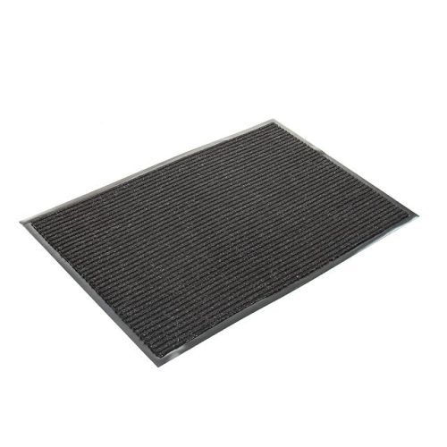 коврик Стандарт 90х120см влаговпитывающий ребристый полиэстер, ПВХ черный