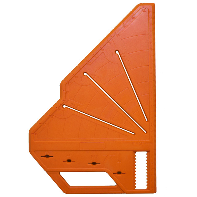 угольник столярный KENDO 307х205х24мм 22,5/45/67,5град ABS-пластик