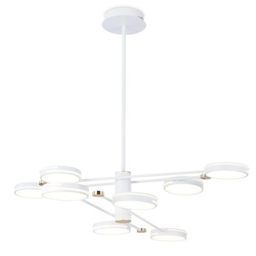 люстра потолочная AMBRELLA Comfort LED 67Вт 6400К 5025Лм белый/золото