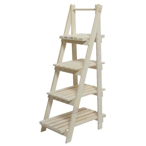 подставка для цветов Лестница 4 яруса 35х52х109см дерево натуральный