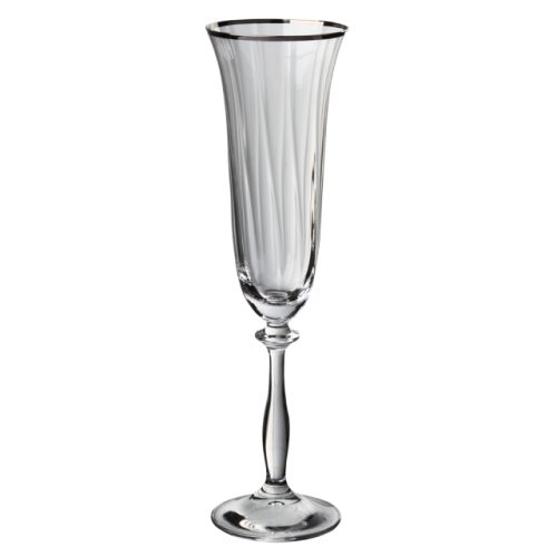 набор бокалов CRYSTALEX Ангела оптика отводка платина 6шт 190мл  шампанское стекло