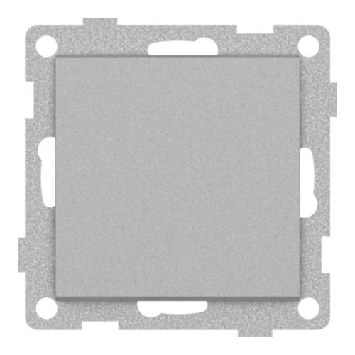 выключатель 1-клавишный GUSI Ugra серебро