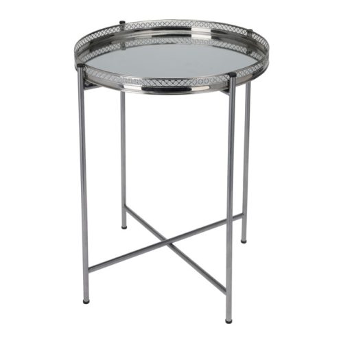 стол журнальный 360х360х470мм хром металл