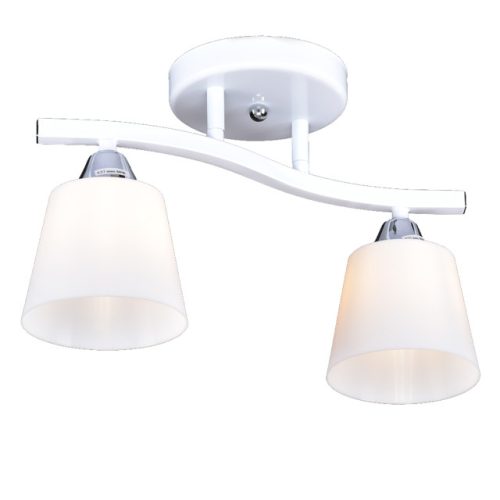 люстра потолочная РОССВЕТ Аппиа 2х20Вт E27 металл белый