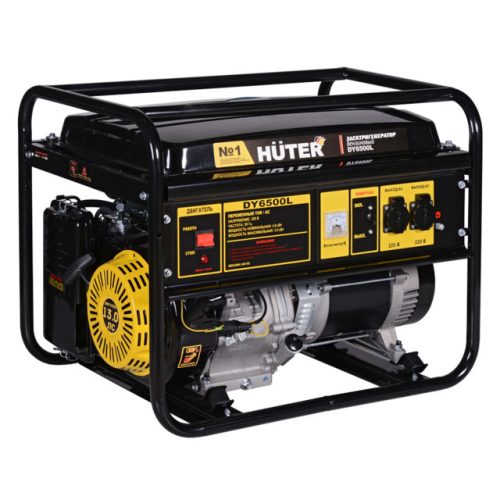 генератор бензиновый HUTER DY6500L 5,0/5,5кВт
