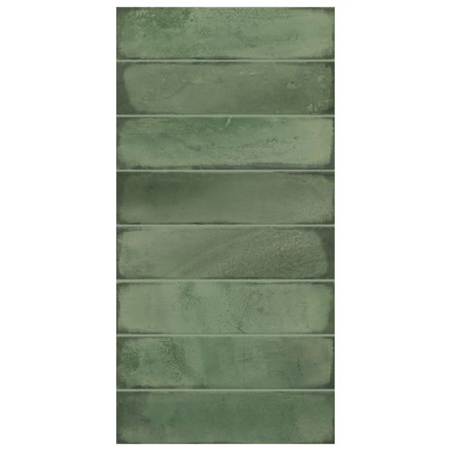 плитка настенная AZORI Bricks green 31,5х63 зеленый