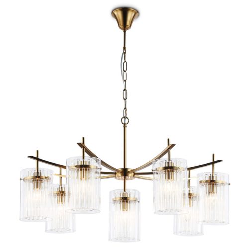 люстра подвесная AMBRELLA High Light E14 8х40Вт латунь/прозрачный