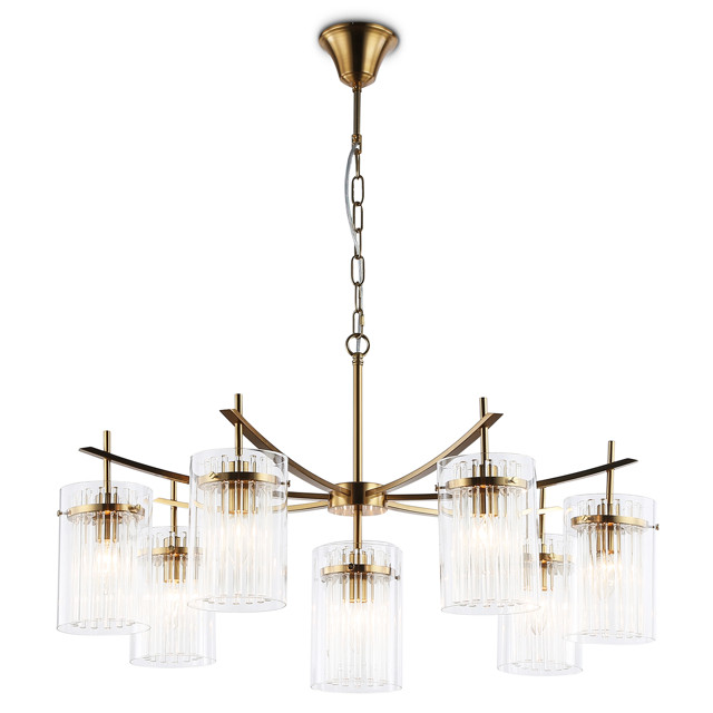 люстра подвесная AMBRELLA High Light E14 8х40Вт латунь/прозрачный