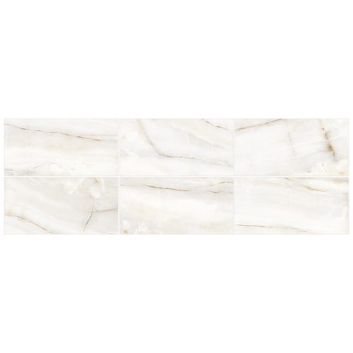 керамогранит LCM Onyx Smoke Light 60х120 полированный белый