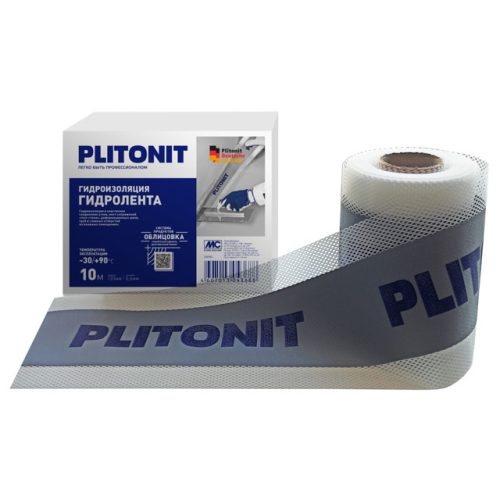 лента гидроизоляционная ПЛИТОНИТ Гидролента S 120ммх10м, арт.Н001739