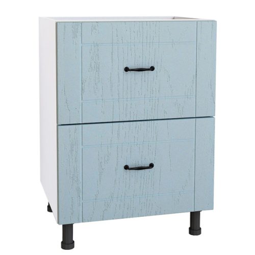 кухонный шкаф напольный Блюз 600х550х820мм 2 ящика МДФ/ЛДСП