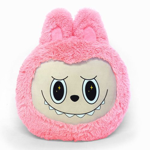 подушка декоративная Лабубу 40х40см розовая, арт.ЛБ-розовая