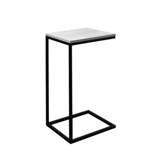 стол придиванный М86 340х300х610мм бетон/черный ЛДСП/металл