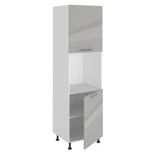 фасад для пенала АВЕРНО 596x1432x16мм лакированная ЛДСП серый перламутровый