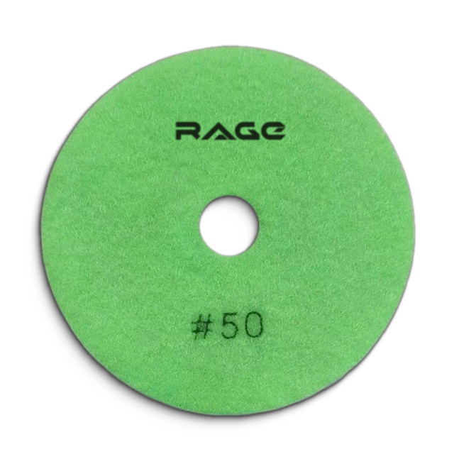 круг шлифовальный алмазный гибкий АГШК RAGE by VIRA Р50 100мм мокрое шлифование