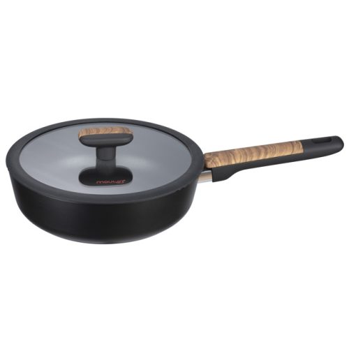 сковорода MOULIN VILLA Blackwood 28см глубокая антипр.покр. кован.алюм. индукция с крышкой